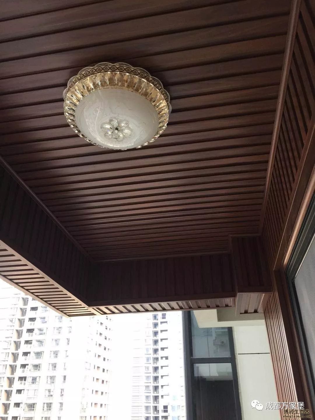 生態木陽臺吊頂